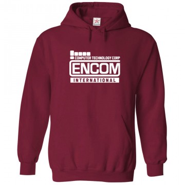Encom International Computer Technology Corp Unisex Kids and Adults Pullover Hooded Sweatshirt 									 									 									